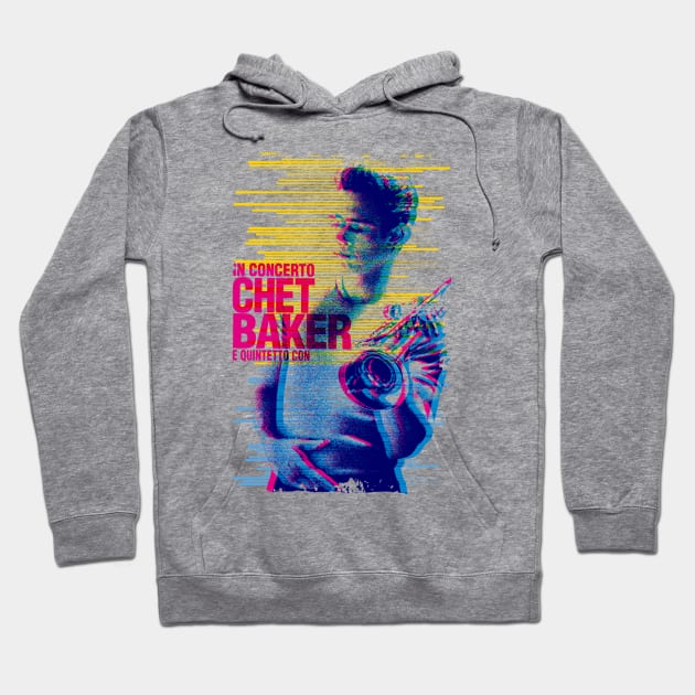 Chet Baker tour graphic Hoodie by HAPPY TRIP PRESS